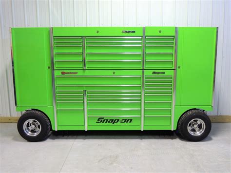 electric green snap on tool box|snap on mechanic tool box.